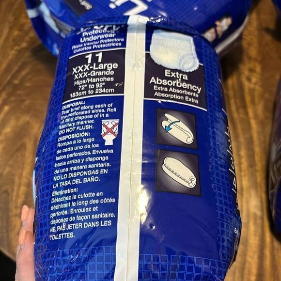 LivDry Adult XXXL Protective Underwear, Adult Diapers, Leak Proof-  11 count - Picture 7 of 8